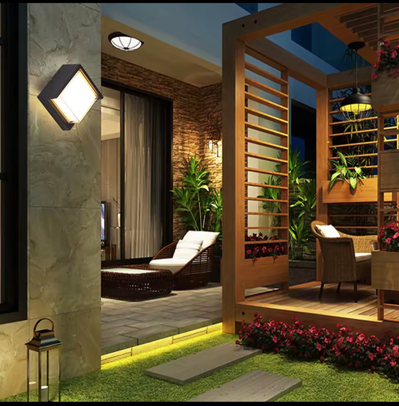 OUTDOOR WALL LIGHT.