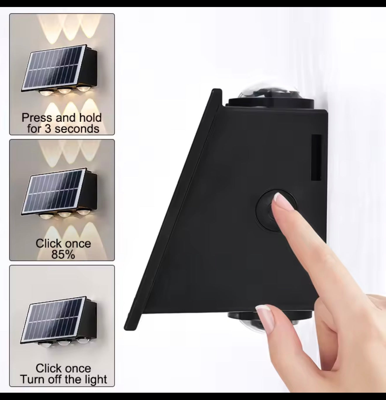 SOALR WALL LIGHT.