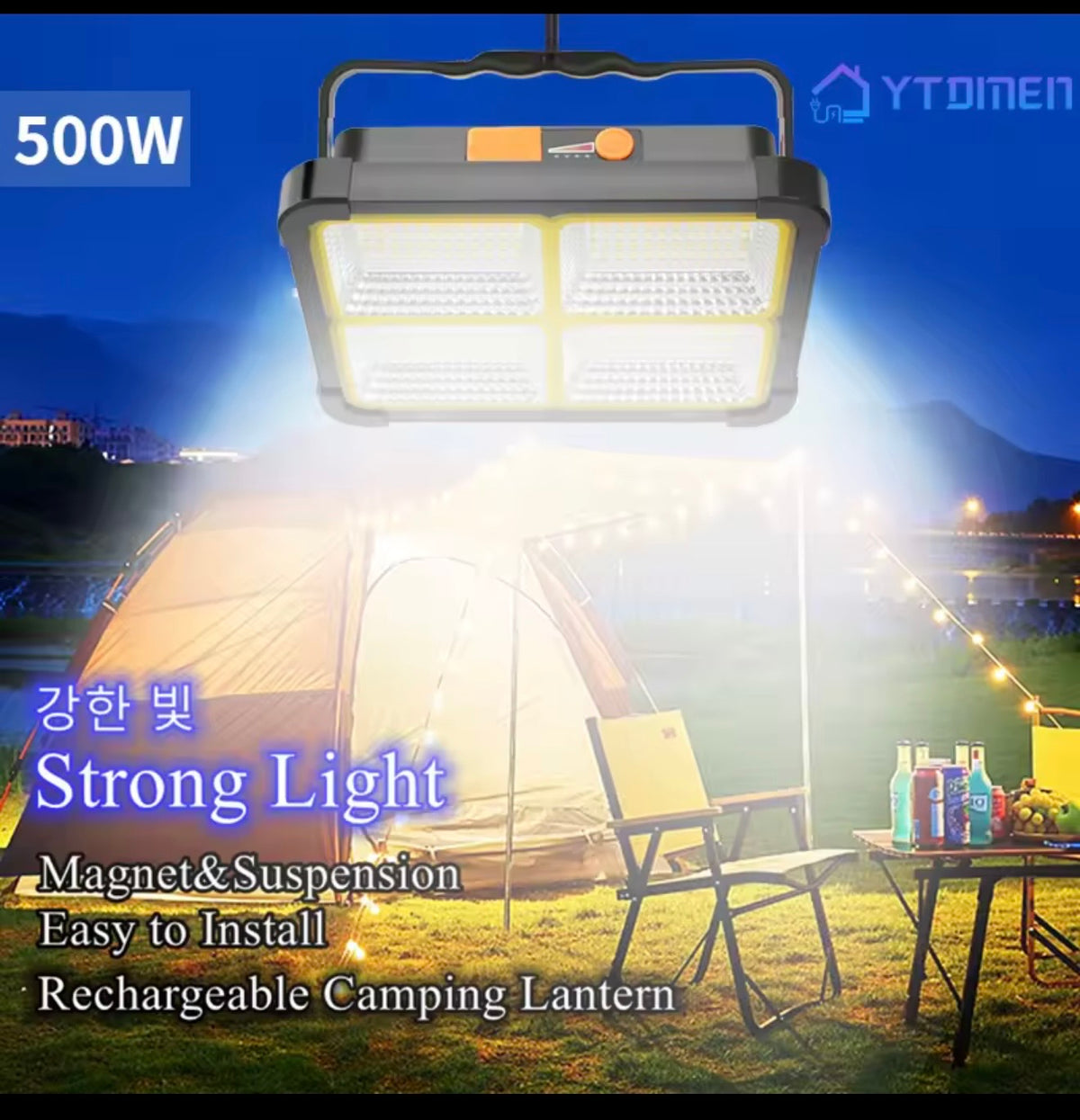 Solar And USB Charging Flood led.