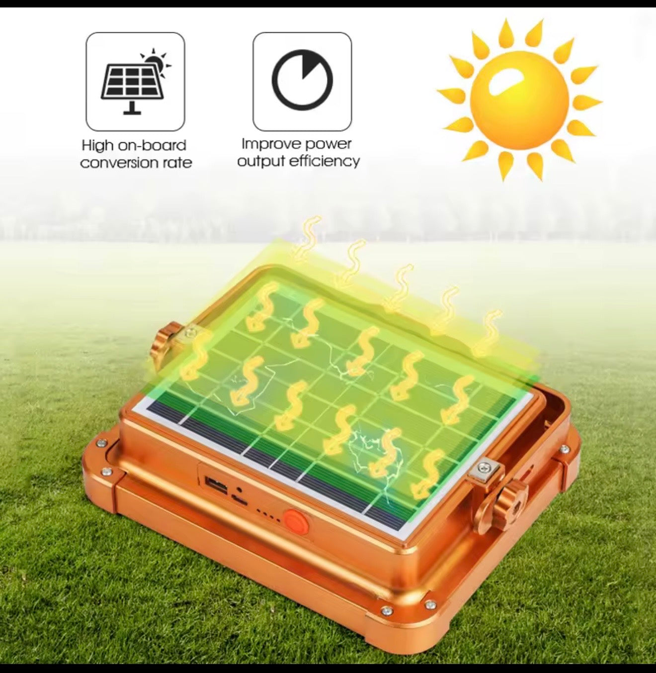 Solar And USB Charging Flood led.