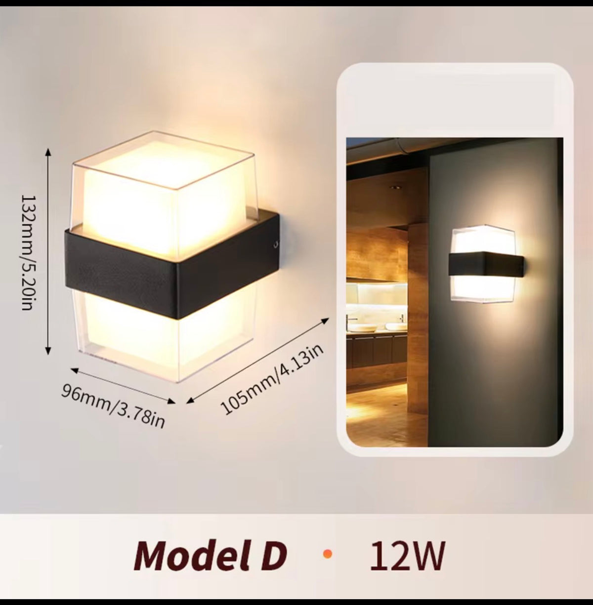 OUTDOOR WALL LIGHT.