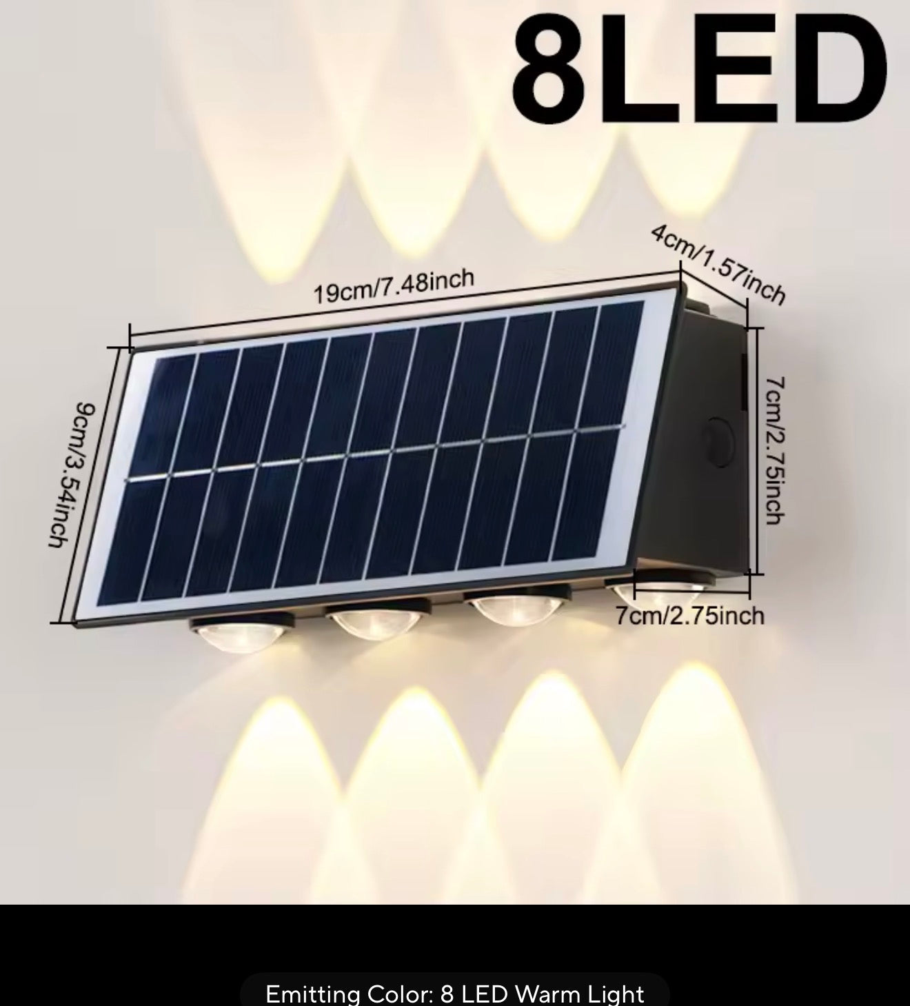 SOALR WALL LIGHT.