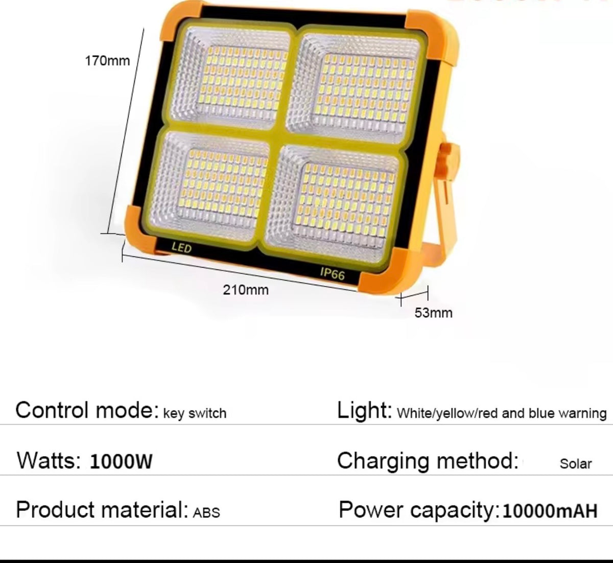 Solar And USB Charging Flood led.