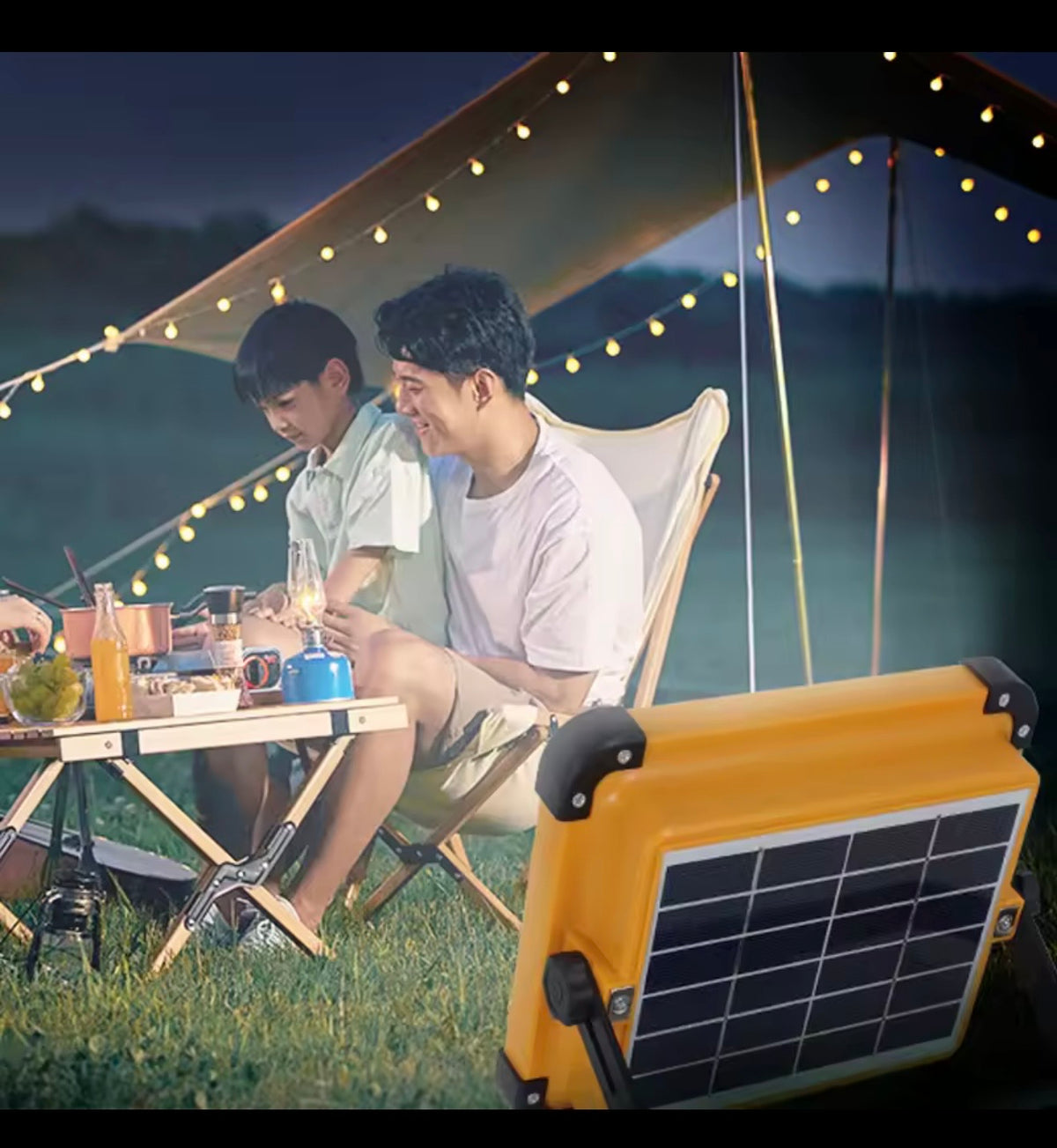 Solar And USB Charging Flood led.