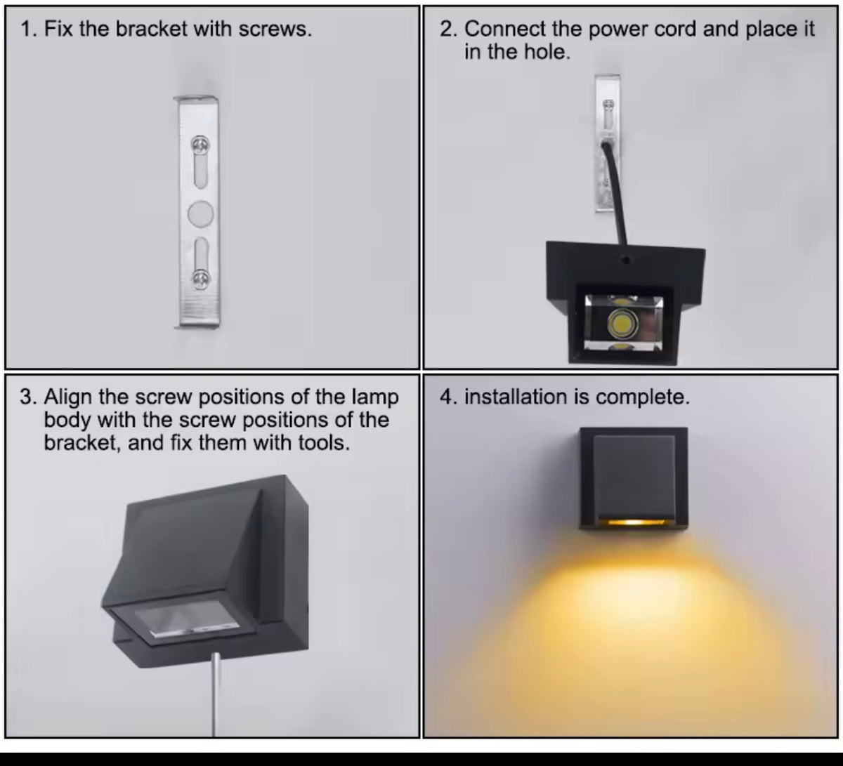OUTDOOR WALL LIGHT.