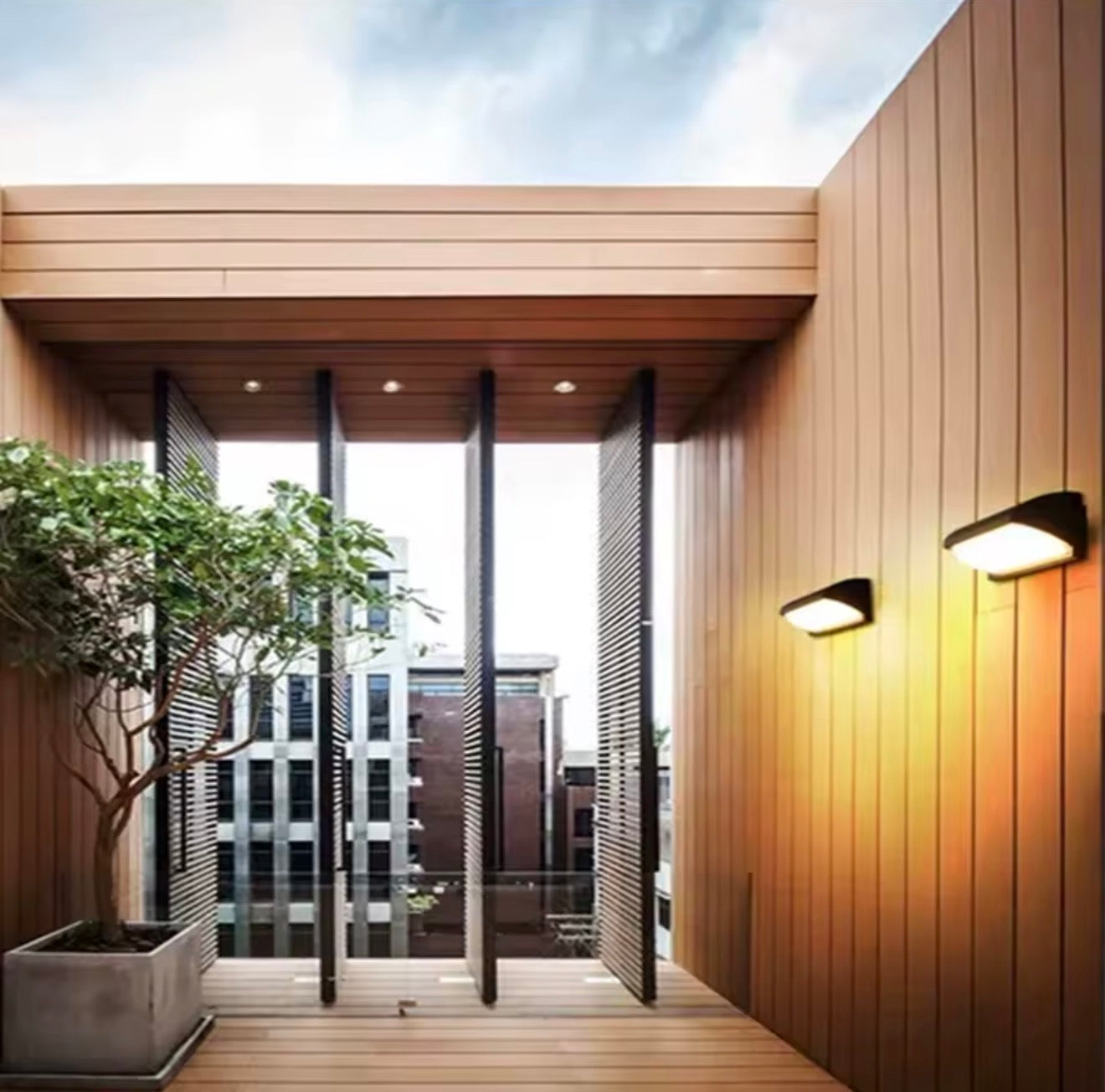 OUTDOOR WALL LIGHT.